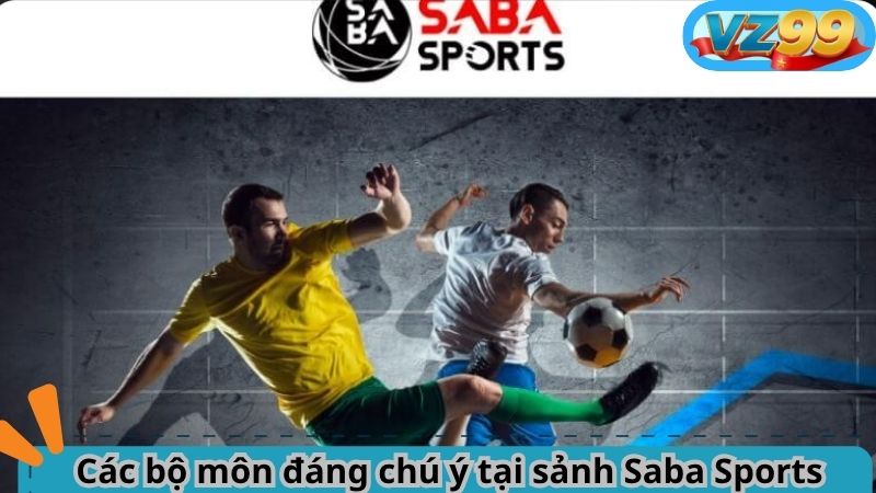 Saba Sports VZ99 – Sảnh Cá Cược Thể Thao Đỉnh Cao 2025 3 Các bộ môn đáng chú ý tại sảnh Saba Sports